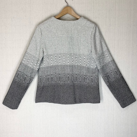 NIC+ZOE~Women’s‎ “Connect the Dots” Black/White Asymmetric Zip Jacket~M - Picture 7 of 13